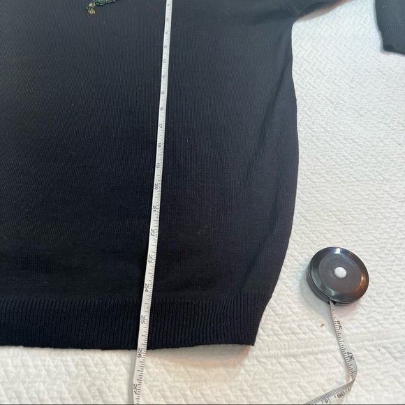 VINTAGE 1980's Rino Rossi Black Embellished Sequin Sweater Size S - Picture 8 of 8